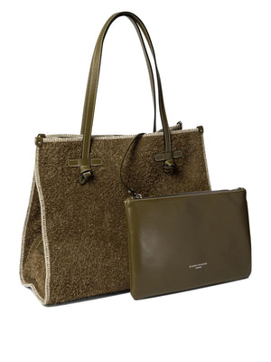 GIANNI CHIARINI Marcellia Mini Suede Shoulder Handbag