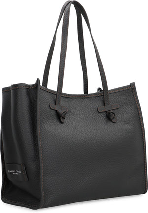 GIANNI CHIARINI Smooth Leather Tote Handbag - 38 CM