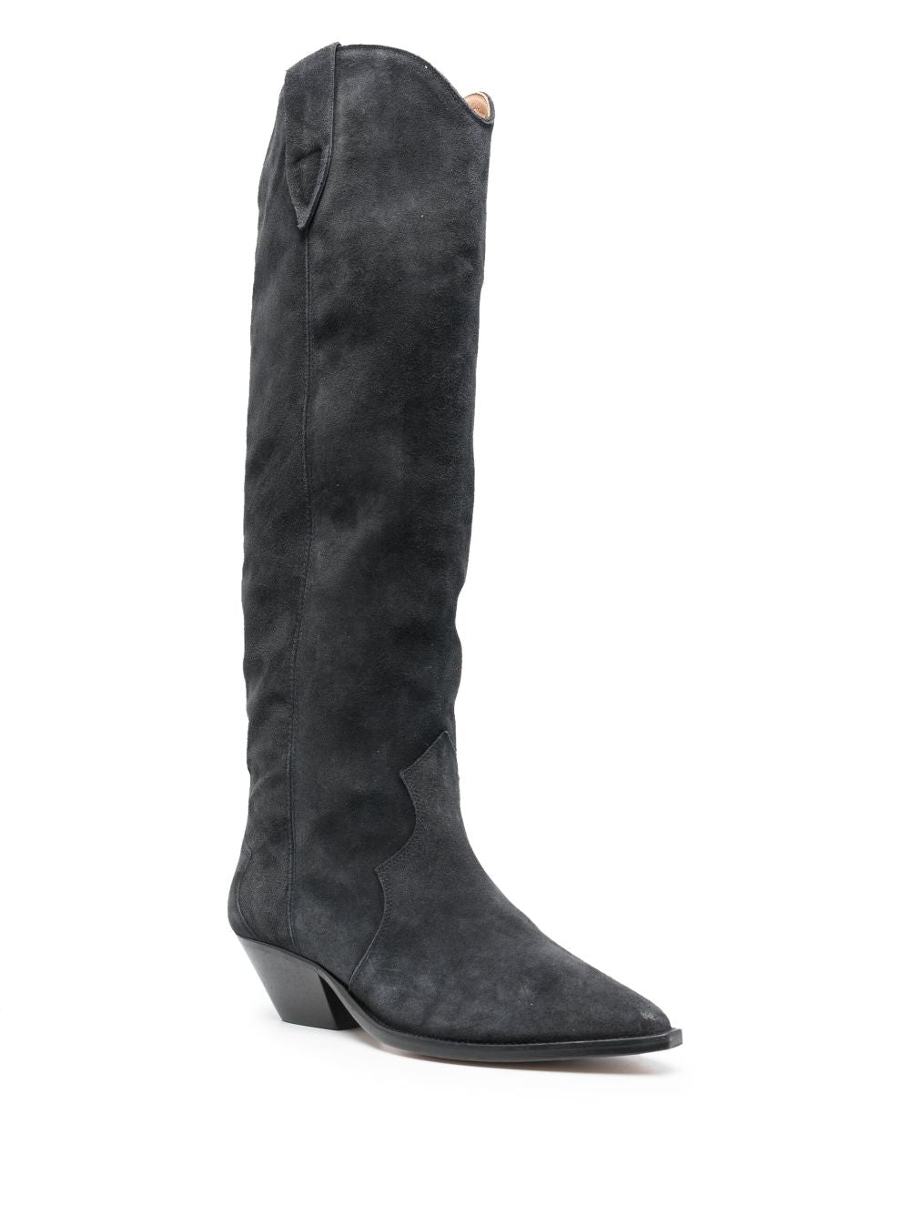 ISABEL MARANT Chic Faded Black Suede Boots