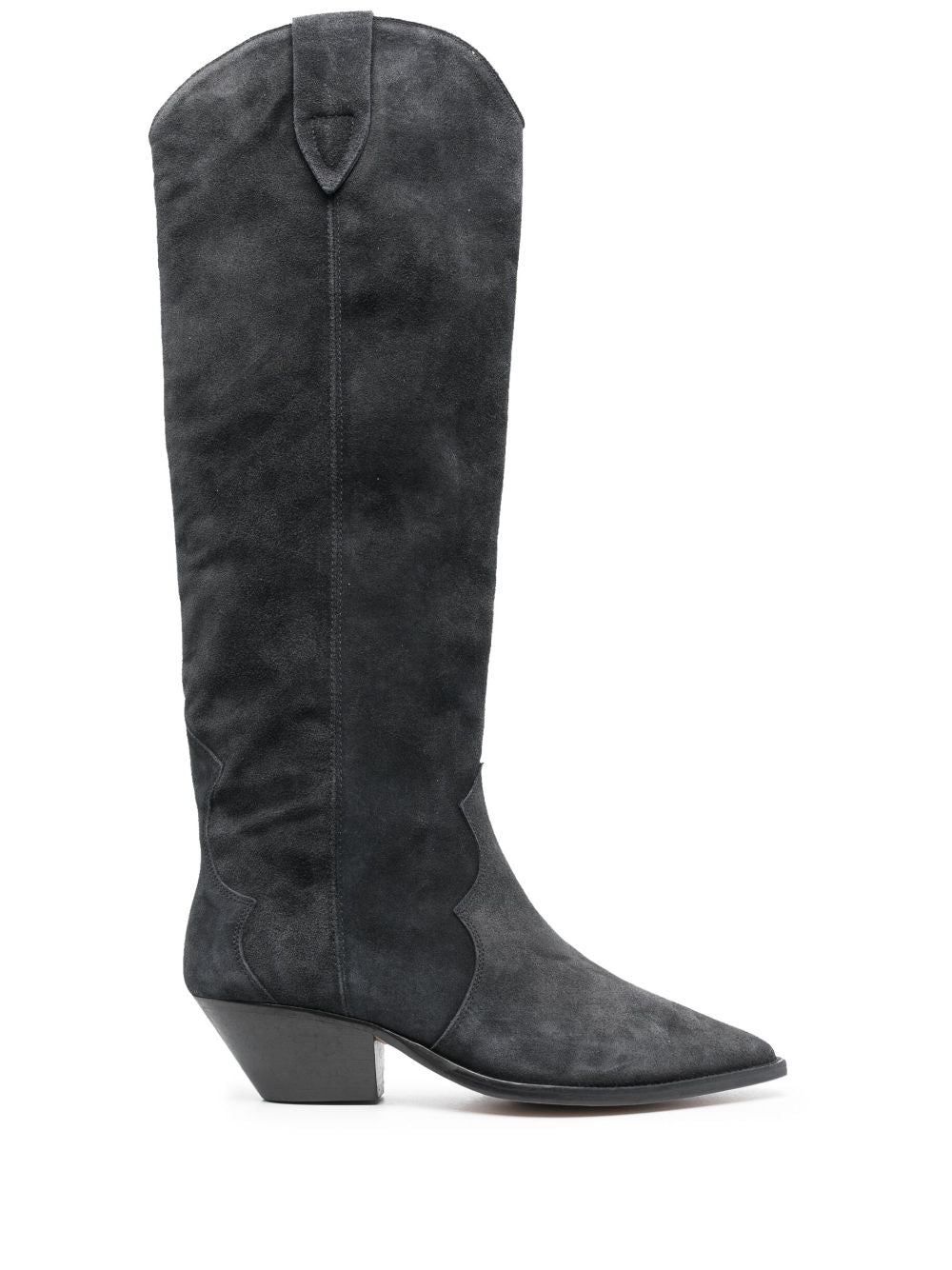 ISABEL MARANT Chic Faded Black Suede Boots