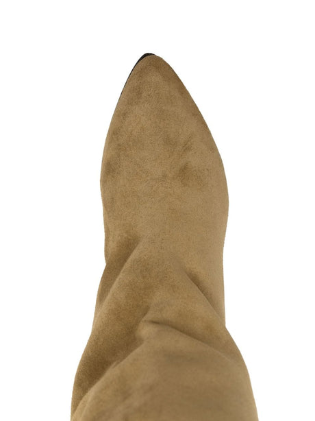 ISABEL MARANT Stylish Dove Grey Suede Knee Boots for Women