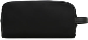 DOLCE & GABBANA Men's Black Nylon Wash Handbag for FW23