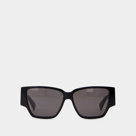 BOTTEGA VENETA Black Recycled Acetate Sunglasses for All Seasons