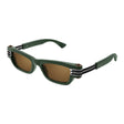 BOTTEGA VENETA Unisex Acetate Sunglasses with Copper Lens