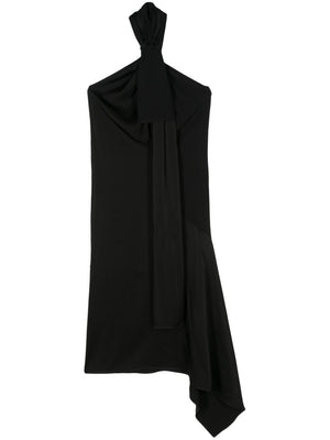 Black V-Neck Sleeveless Dress for Women by GIVENCHY