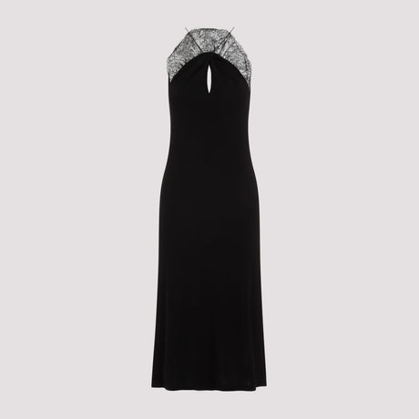 GIVENCHY Sleeveless Black Lace Dress for Women - Spring/Summer 2024 Collection