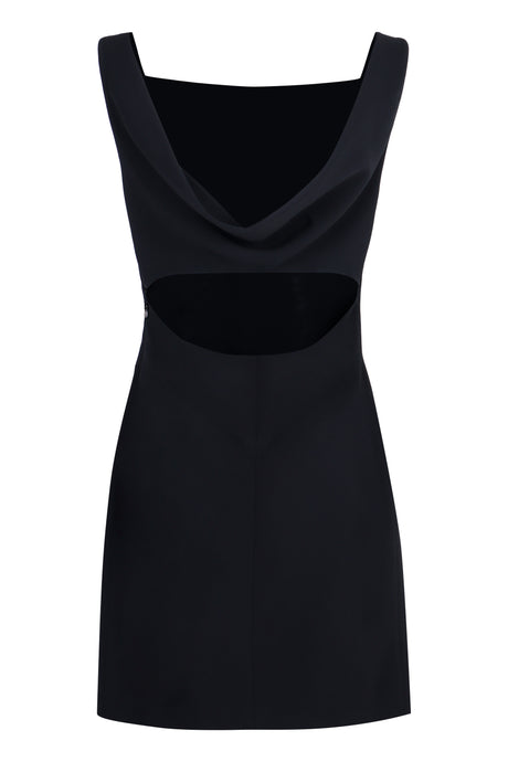 GIVENCHY Sophisticated Black Dress with Squared Neckline and Cut-Out Detail for Women