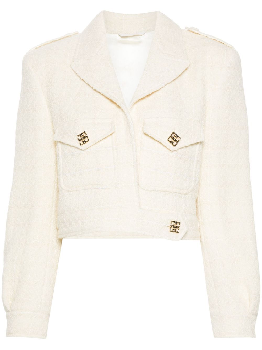 GIVENCHY Chic Women's Short Jacket with Golden Logos