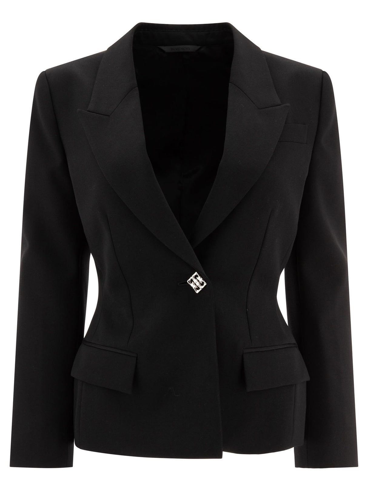 GIVENCHY Elegant Wool Blazer with Signature 4G Emblem