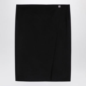 GIVENCHY Women's Metallic Logo Black Skirt - FW24 Collection