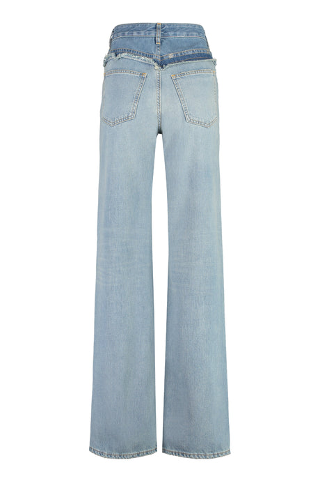 GIVENCHY Vintage Wide-Leg Blue Jeans for Women