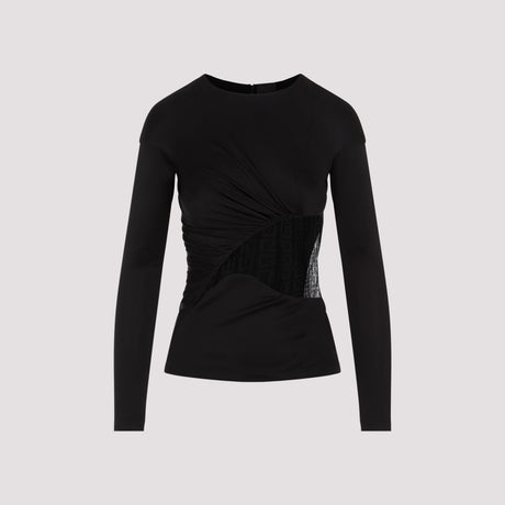 GIVENCHY Black Viscose Top for Women