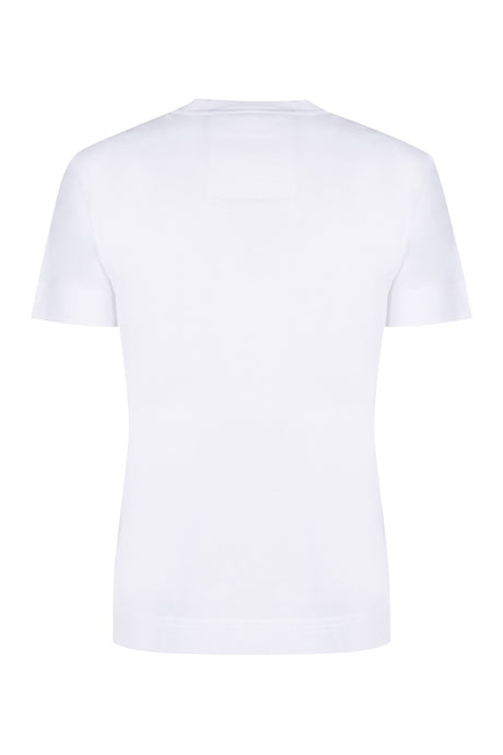 GIVENCHY Women's Mini White T-Shirt with Gold Logo Embroidery