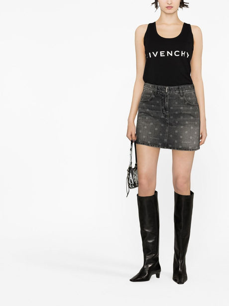 GIVENCHY Essentials Logo Print Cotton Tank Top