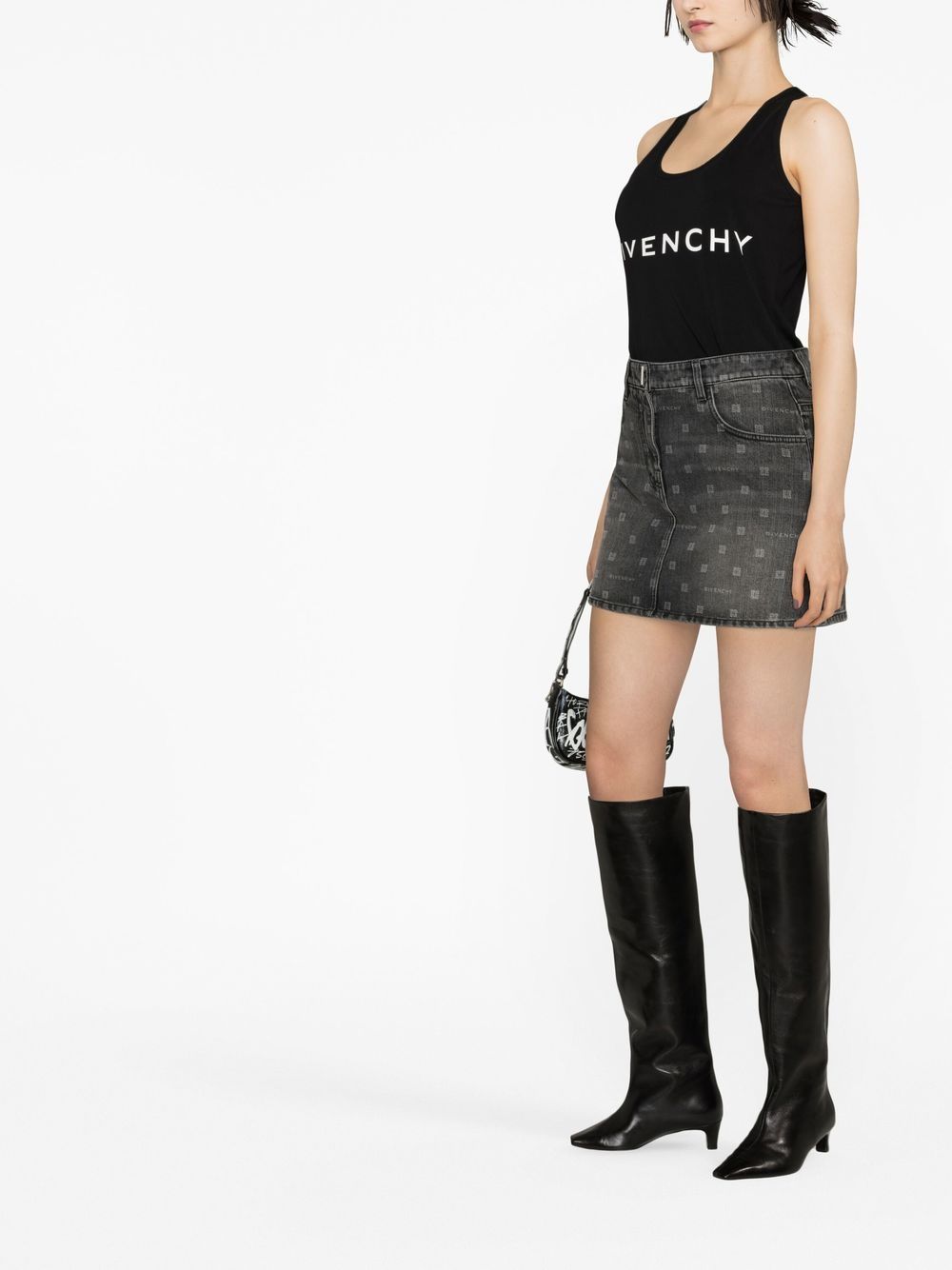 GIVENCHY Essentials Logo Print Cotton Tank Top