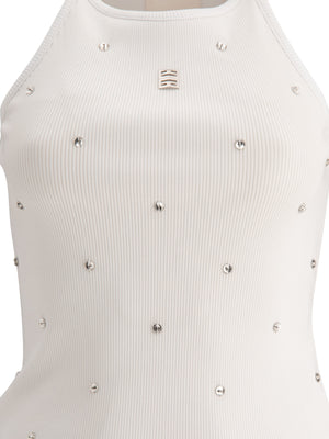 GIVENCHY Elegant Cotton-Blend White Top