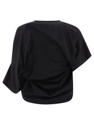 GIVENCHY Oversized Black Cropped T-Shirt for Women