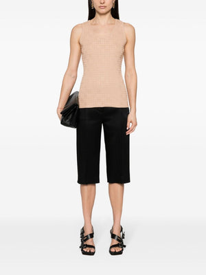 GIVENCHY Monogram Print Punto Nude Top for Women in SS24