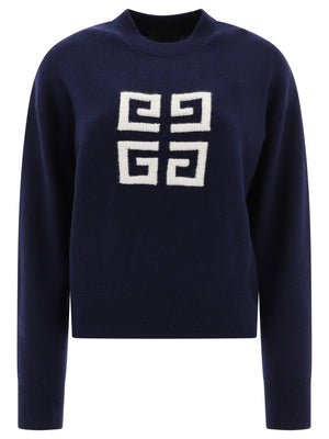 GIVENCHY Luxurious Cashmere Sweatshirt in Blue