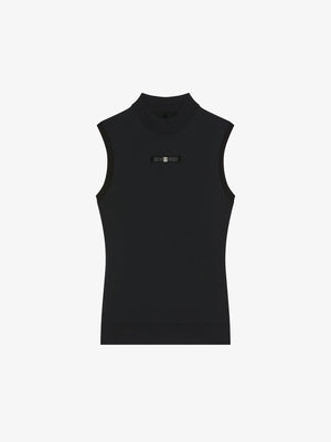 GIVENCHY Metallic Logo Knit Top