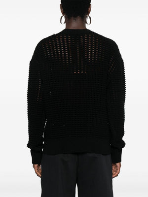 GIVENCHY Open Stitch Sweater with Embroidered Logo for Women