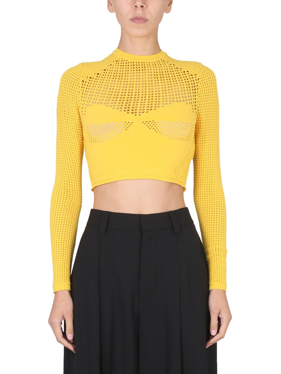 AMBUSH Crowling Perforated Mini Crop T-Shirt