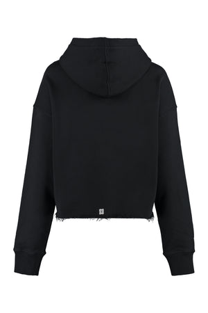 GIVENCHY Women's Cotton Hoodie with Ribbed Cuffs