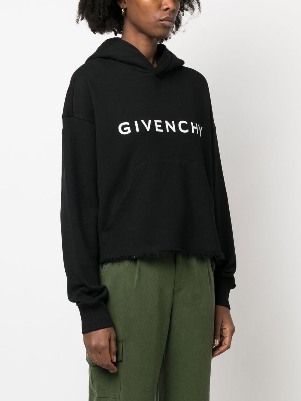 GIVENCHY Black Cotton Sweatshirt for Women - FW23 Collection