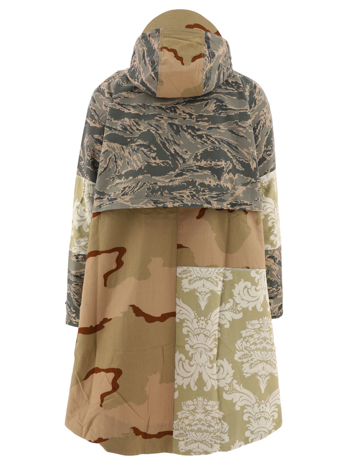 MARINE SERRE Desert Damask Raincoat for Men - Beige FW22