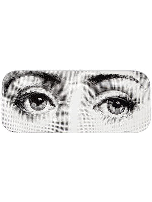 FORNASETTI Wooden Tray 25 x 60 with Eye Design