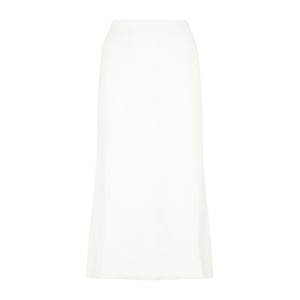 CHLOÉ Luxurious Crochet Midi Skirt in White, Perfect for FW22