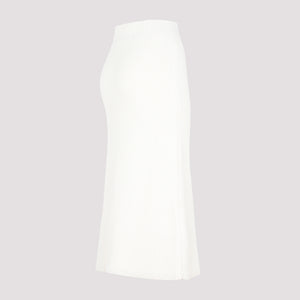 CHLOÉ Luxurious Crochet Midi Skirt in White, Perfect for FW22