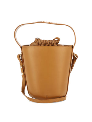 CHLOÉ Brown Leather Bucket Handbag for Women - FW23 Collection