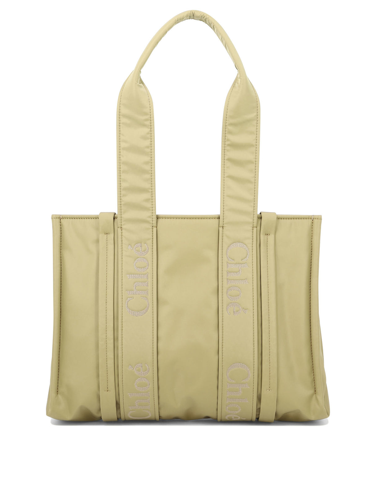CHLOÉ Tan Medium Woody Ribbon Shoulder Bag for Women