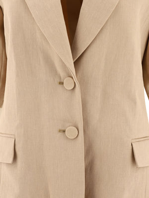 CHLOÉ Beige Balloon Sleeve Jacket - SS24 Collection