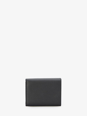 LOEWE Sleek Black Tri-fold Wallet for Fashionable Women