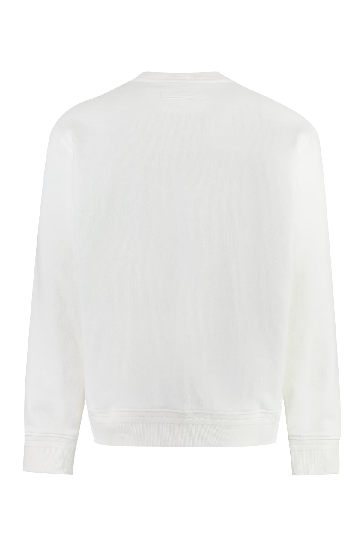 ZEGNA White Cotton Crew-Neck Sweatshirt for Men - FW23