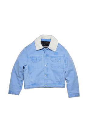 ACNE STUDIOS Powder Blue Canvas Padded Jacket for Men - SS24 Collection