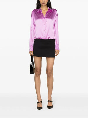 TOM FORD Black Silk Blend Button-Up Shirt for Women