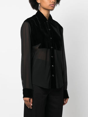 TOM FORD Black 23FW Women's Button-Up Shirt