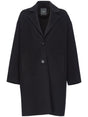 PINKO Women's Mini Black Wool Notched Lapel Jacket