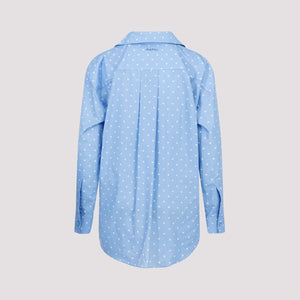 MARNI Classic Blue Cotton Shirt for Women - FW23 Collection