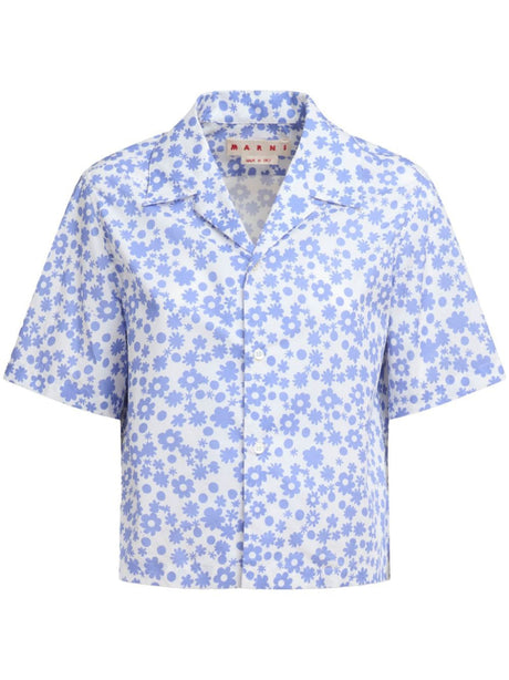 MARNI Floral Print Button-Up Shirt