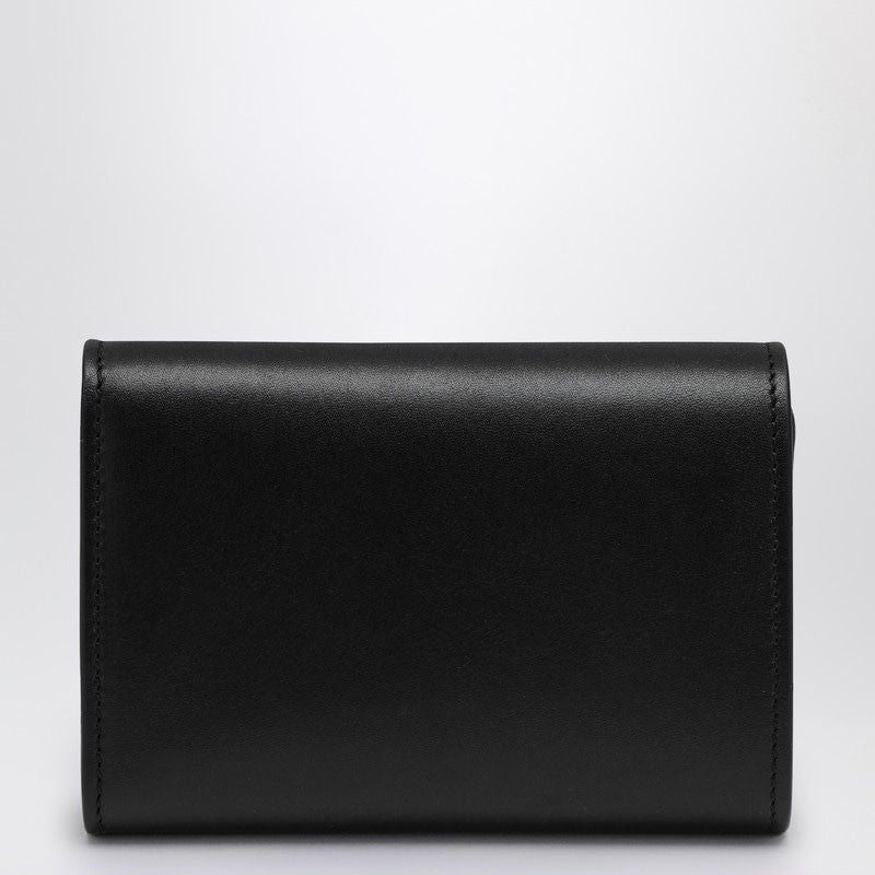 LOEWE Mini Black Leather Pebble Wallet