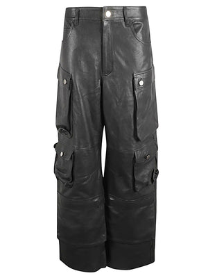 FERMAS CLUB 2024 Women's Black 23FW Straight Pants