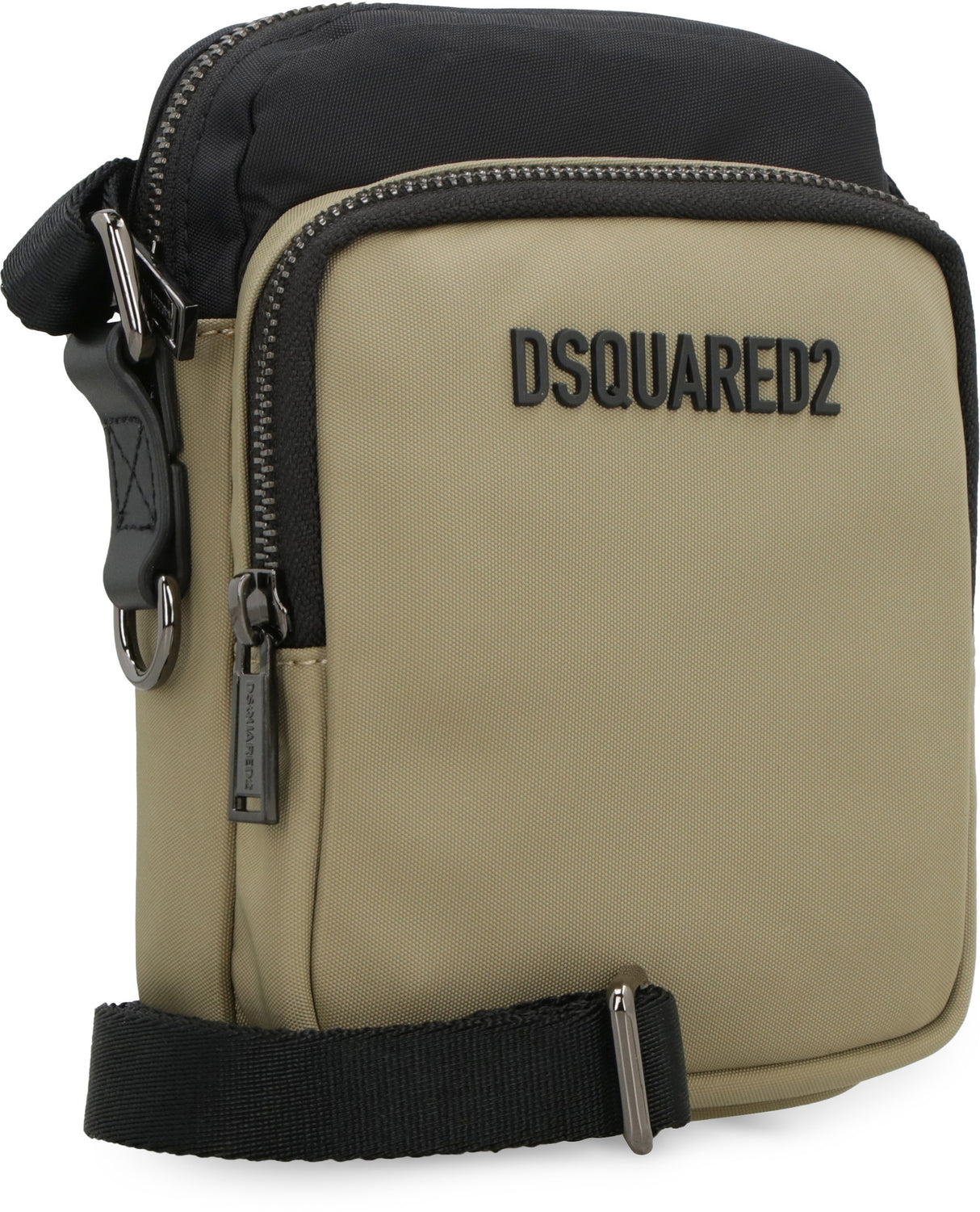 DSQUARED2 Beige and Black Men's Crossbody Bag for FW23