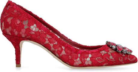 Giày cao gót nhỏ dáng nhọn màu đỏ - Cảm hứng từ Dolce & Gabbana
