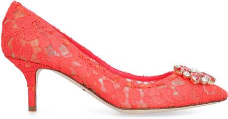 Đôi giày cao gót đỏ đẹp mắt với dát đá Rhinestone cho phụ nữ