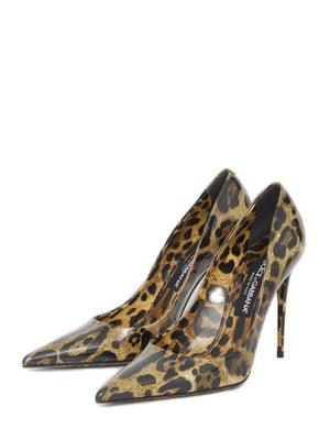 DOLCE & GABBANA Animalier Leather Stiletto Pumps for Women