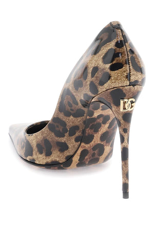 DOLCE & GABBANA Leopard Print Pointed-Toe Pumps for Women - Fall/Winter 2024